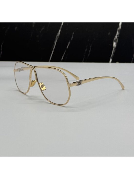 NEW MIU MIU MUA56S 5AK08N SUNGLASSES GOLD WOMEN MU A56S, SMU A56 EYEWEAR main image 9